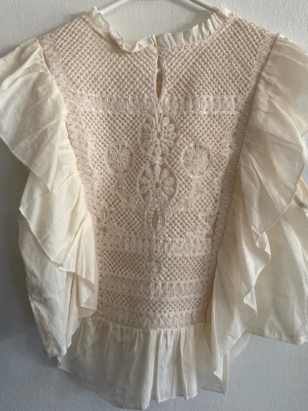 SOLD Joie Boho Capriana Embroidered Top - Picture 3 of 4